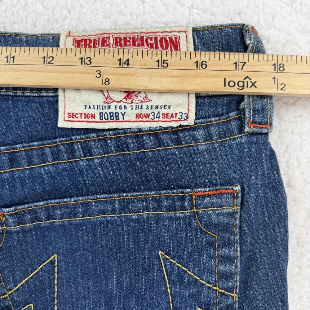 True‎ Religion Ricky Jeans Mens 34x33 Relaxed Straight Denim Made USA (34x30)